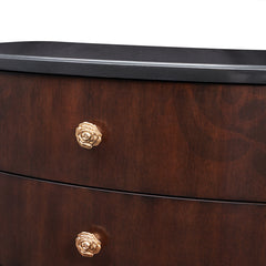 Camellia Field Warm Pecan Nightstand - Ornate Home