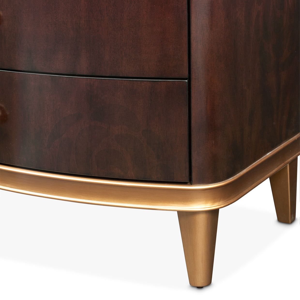 Camellia Field Warm Pecan Nightstand - Ornate Home