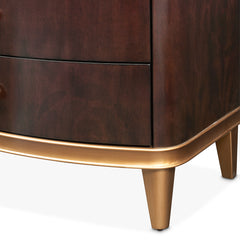Camellia Field Warm Pecan Nightstand - Ornate Home