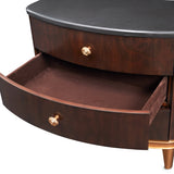 Camellia Field Warm Pecan Nightstand - Ornate Home
