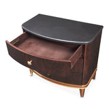 Camellia Field Warm Pecan Nightstand - Ornate Home