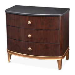 Camellia Field Warm Pecan Nightstand - Ornate Home