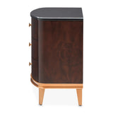Camellia Field Warm Pecan Nightstand - Ornate Home