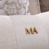 Camellia Field Warm Pecan/Porcini Asymmetrical Velvet Sofa - Ornate Home
