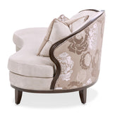 Camellia Field Warm Pecan/Porcini Asymmetrical Velvet Sofa - Ornate Home