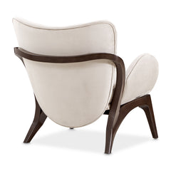 Camellia Field Warm Pecan/Porcini Velvet Accent Chair - Ornate Home