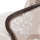 Camellia Field Warm Pecan/Porcini Velvet Matching Chair - Ornate Home