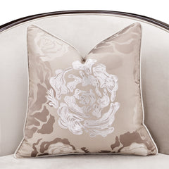 Camellia Field Warm Pecan/Porcini Velvet Matching Chair - Ornate Home