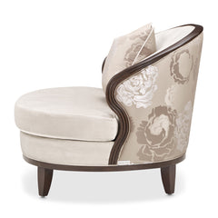 Camellia Field Warm Pecan/Porcini Velvet Matching Chair - Ornate Home