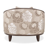 Camellia Field Warm Pecan/Porcini Velvet Matching Chair - Ornate Home