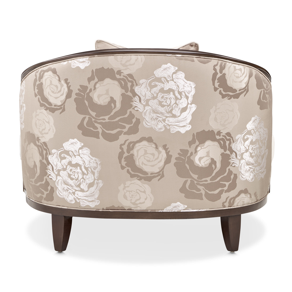 Camellia Field Warm Pecan/Porcini Velvet Matching Chair - Ornate Home