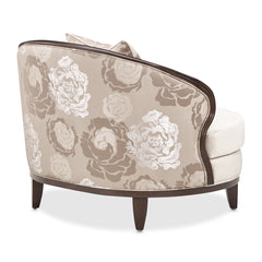 Camellia Field Warm Pecan/Porcini Velvet Matching Chair - Ornate Home
