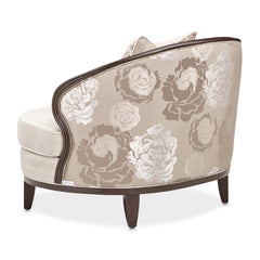 Camellia Field Warm Pecan/Porcini Velvet Matching Chair - Ornate Home