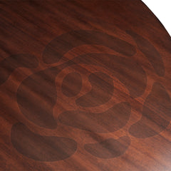 Camellia Field Warm Pecan Round Dining Table - Ornate Home