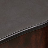 Camellia Field Warm Pecan Sideboard with Mirror - Ornate Home