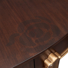 Camellia Field Warm Pecan Vanity with Mirror - Ornate Home