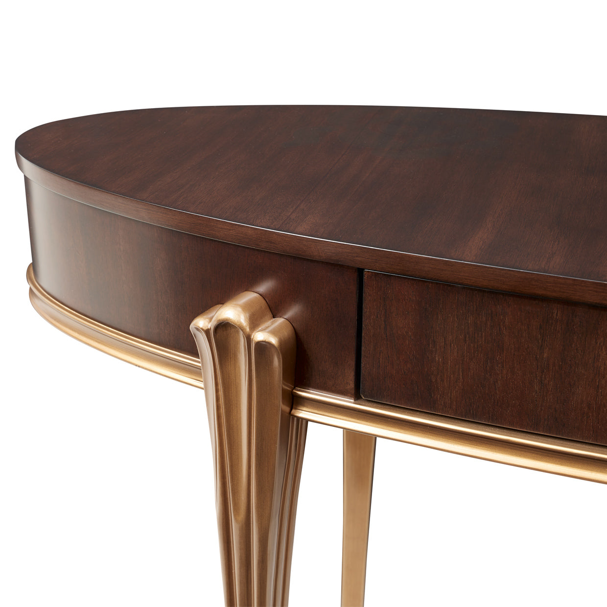 Camellia Field Warm Pecan Vanity with Mirror & Chair - Ornate Home