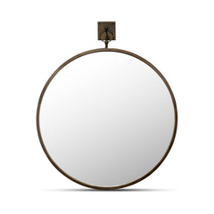 Cameo Aged Brass Mirror - Ornate Home