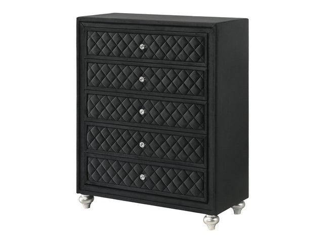 Cameo Black Chest - Ornate Home