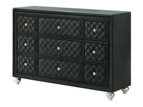 Cameo Black Dresser - Ornate Home