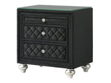Cameo Black Nightstand - Ornate Home
