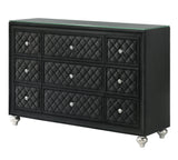 Cameo Black Panel Bedroom Set - Ornate Home