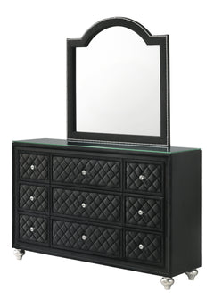 Cameo Black Panel Bedroom Set - Ornate Home
