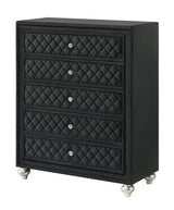 Cameo Black Panel Bedroom Set - Ornate Home