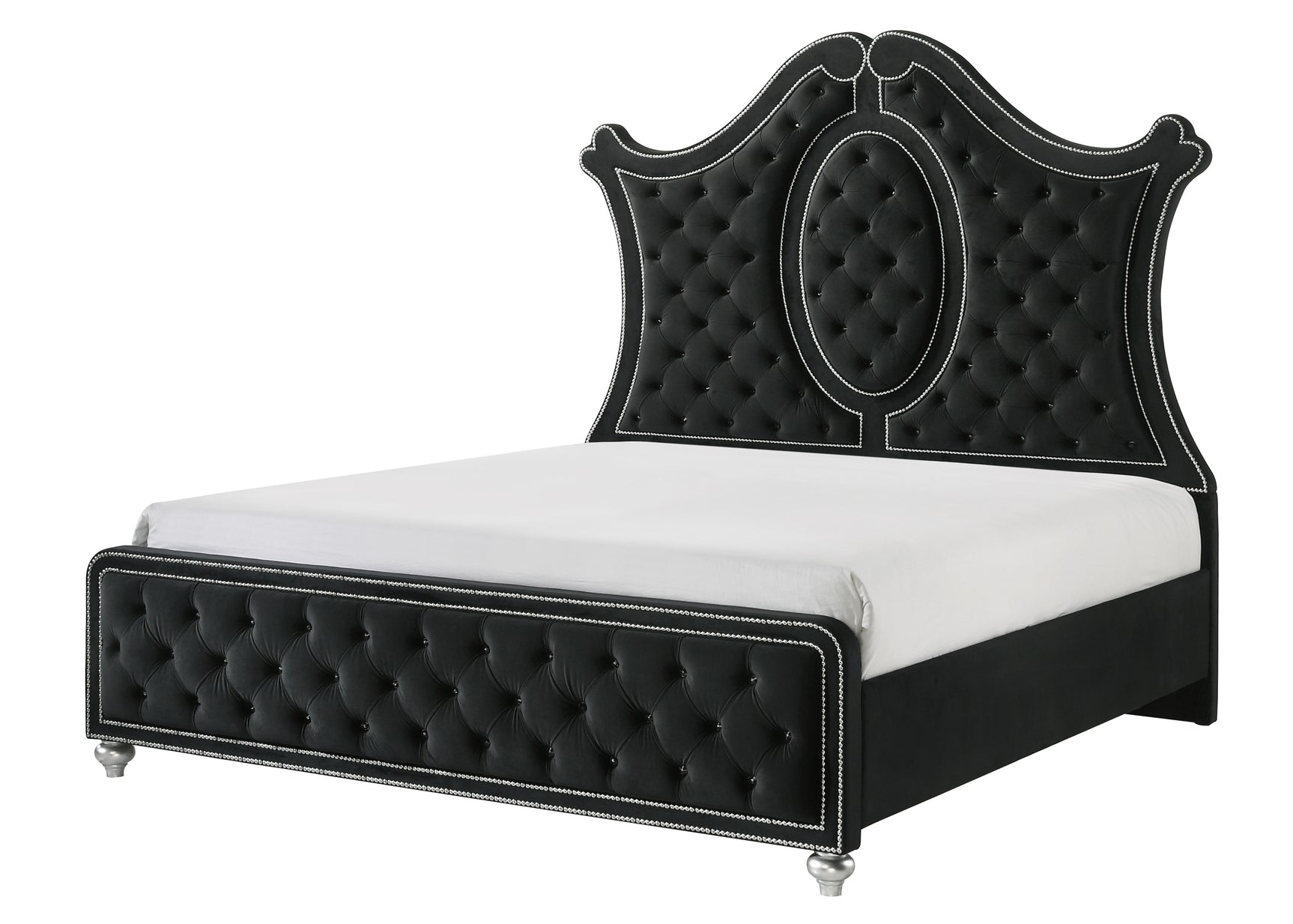 Cameo Black Panel Bedroom Set - Ornate Home