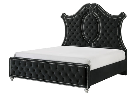 Cameo Black Panel Bedroom Set - Ornate Home