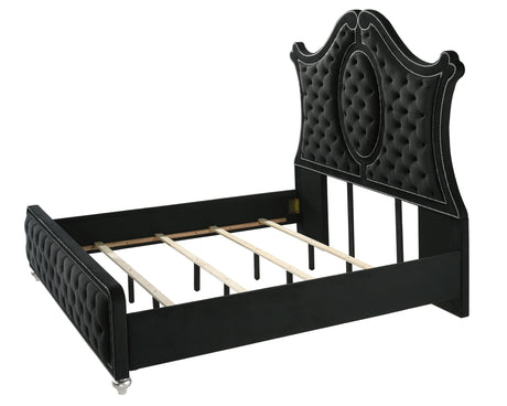 Cameo Black Panel Bedroom Set - Ornate Home