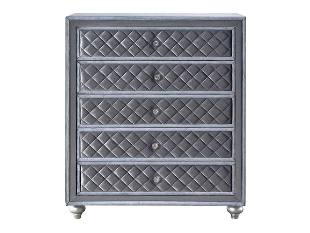Cameo Gray Chest - Ornate Home
