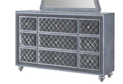 Cameo Gray Dresser & Mirror - Ornate Home