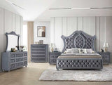 Cameo Gray Dresser & Mirror - Ornate Home