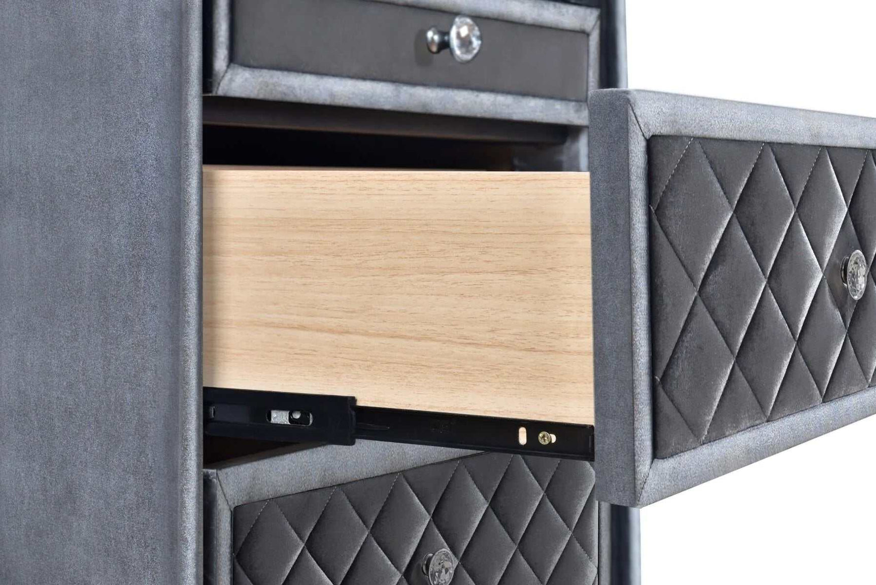 Cameo Gray Nightstand - Ornate Home