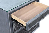 Cameo Gray Nightstand - Ornate Home