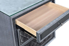 Cameo Gray Nightstand - Ornate Home