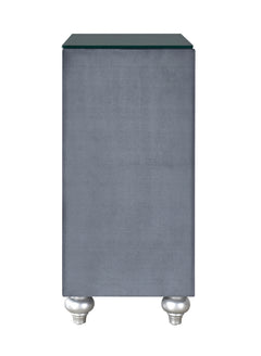 Cameo Gray Upholstered Panel Bedroom Set - Ornate Home