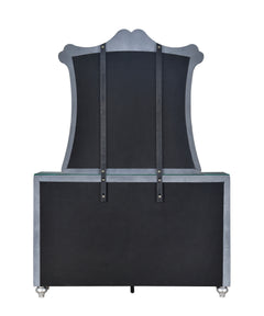 Cameo Gray Upholstered Panel Bedroom Set - Ornate Home