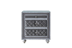 Cameo Gray Upholstered Panel Bedroom Set - Ornate Home