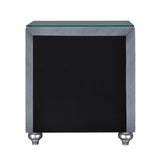 Cameo Gray Upholstered Panel Bedroom Set - Ornate Home