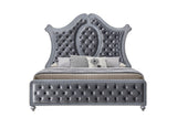 Cameo Gray Upholstered Panel Bedroom Set - Ornate Home