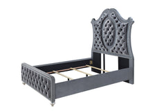 Cameo Gray Upholstered Panel Bedroom Set - Ornate Home