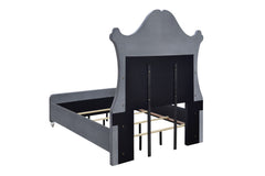 Cameo Gray Upholstered Panel Bedroom Set - Ornate Home