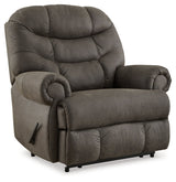 Camera Time Gunmetal Recliner (Online Special Price) - Ornate Home