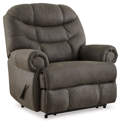 Camera Time Gunmetal Recliner - Ornate Home