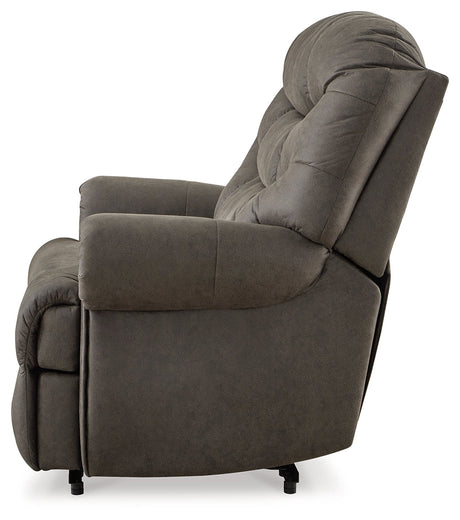 Camera Time Gunmetal Recliner - Ornate Home
