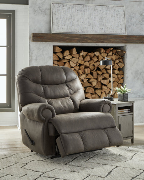 Camera Time Gunmetal Recliner - Ornate Home