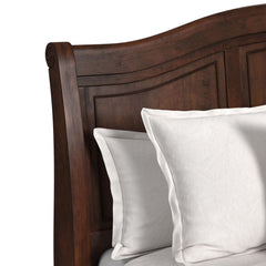 Cameron 3-Piece Cherry King Sleigh Bedroom Set with 2 Nightstands