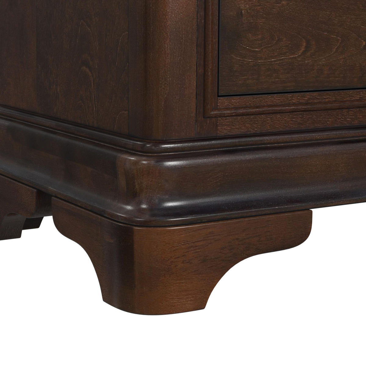 Cameron 3-Piece Cherry King Sleigh Bedroom Set with 2 Nightstands
